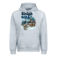 Heather Grey sleigh girl sleigh skeleton Urban Hoodie - NancyCooperArtShop
