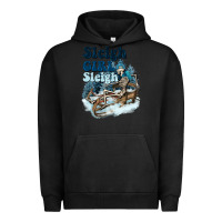 Pigment Black sleigh girl sleigh skeleton Urban Hoodie - NancyCooperArtShop