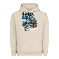 Pigment French Oak sleigh girl sleigh skeleton Urban Hoodie - NancyCooperArtShop