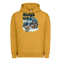 Pigment Peanut Butter sleigh girl sleigh skeleton Urban Hoodie - NancyCooperArtShop