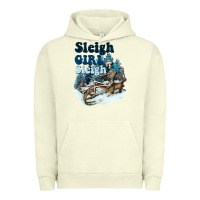 Pigment Pistachio sleigh girl sleigh skeleton Urban Hoodie - NancyCooperArtShop