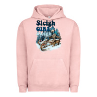Pigment Salmon sleigh girl sleigh skeleton Urban Hoodie - NancyCooperArtShop