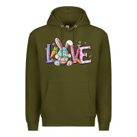 Army Green love easter Premium Hoodie - MaliasSmallBusiness
