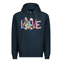 Navy love easter Premium Hoodie - MaliasSmallBusiness
