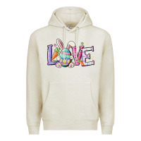 Oatmeal Heather love easter Premium Hoodie - MaliasSmallBusiness