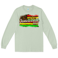Matcha juneteenth 1865 with crown flag Long Sleeve Tee - texasbilliewilder