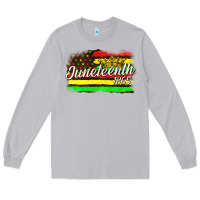 Moon Dust juneteenth 1865 with crown flag Long Sleeve Tee - texasbilliewilder
