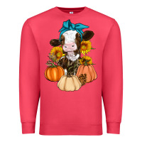 Cardinal Cow Fall Pumpkin Premium Sweatshirt - Artiststas