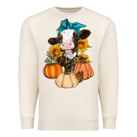 Sandshell Cow Fall Pumpkin Premium Sweatshirt - Artiststas