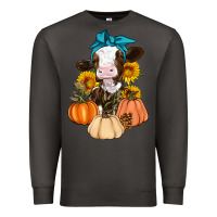 Smoke Cow Fall Pumpkin Premium Sweatshirt - Artiststas