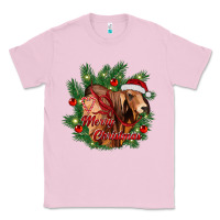 Bubblegum Pink merry Christmas brahman bull Classic Tee - RanaPortraitStore