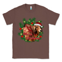 Chestnut merry Christmas brahman bull Classic Tee - RanaPortraitStore