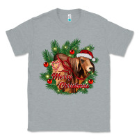 Heather Grey merry Christmas brahman bull Classic Tee - RanaPortraitStore