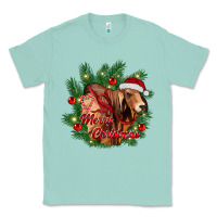 Seafoam merry Christmas brahman bull Classic Tee - RanaPortraitStore