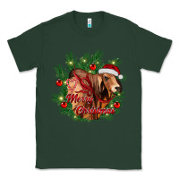 Sports Green merry Christmas brahman bull Classic Tee - RanaPortraitStore