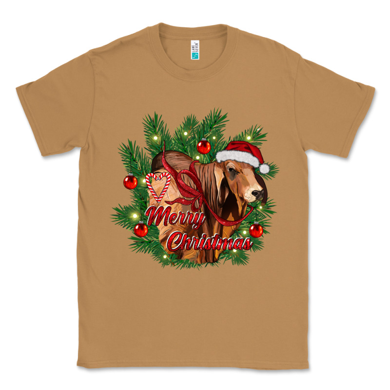Merry Christmas Brahman Bull Classic Tee by RanaPortraitStore | Teevron