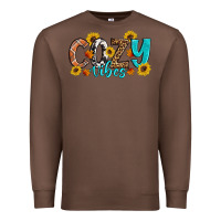 Chestnut Cozy Vibes Fall Sunflowers Premium Sweatshirt - Artiststas