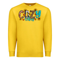 Lemon Cozy Vibes Fall Sunflowers Premium Sweatshirt - Artiststas