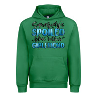 Emerald somebodys spoiled blue collar girlfriend Urban Hoodie - MaliasSmallBusiness