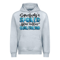 Heather Grey somebodys spoiled blue collar girlfriend Urban Hoodie - MaliasSmallBusiness