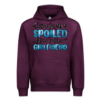 Mauve Wine somebodys spoiled blue collar girlfriend Urban Hoodie - MaliasSmallBusiness