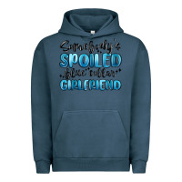 Pigment Midnight Navy somebodys spoiled blue collar girlfriend Urban Hoodie - MaliasSmallBusiness