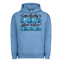 Pigment Pebble Blue somebodys spoiled blue collar girlfriend Urban Hoodie - MaliasSmallBusiness