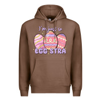 Chestnut i'm just so egg stra Premium Hoodie - MaliasSmallBusiness