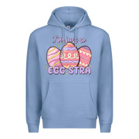 Colony Blue i'm just so egg stra Premium Hoodie - MaliasSmallBusiness