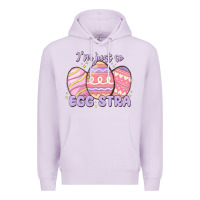 Lilac i'm just so egg stra Premium Hoodie - MaliasSmallBusiness