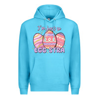 Ocean Blue i'm just so egg stra Premium Hoodie - MaliasSmallBusiness
