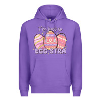 Purple i'm just so egg stra Premium Hoodie - MaliasSmallBusiness