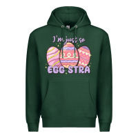 Sports Green i'm just so egg stra Premium Hoodie - MaliasSmallBusiness