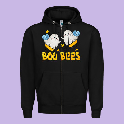 Boo Bees Zipper Hoodie Designed By Texasbilliewilder