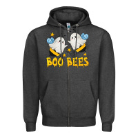 Charcoal Heather Boo Bees Zipper Hoodie - texasbilliewilder
