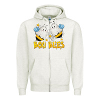 Oatmeal Heather Boo Bees Zipper Hoodie - texasbilliewilder