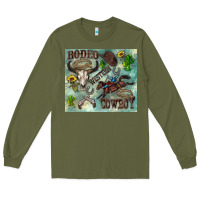 Army Green country western Long Sleeve Tee - Zillion Design Studio