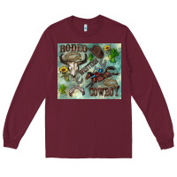 Burgundy country western Long Sleeve Tee - Zillion Design Studio