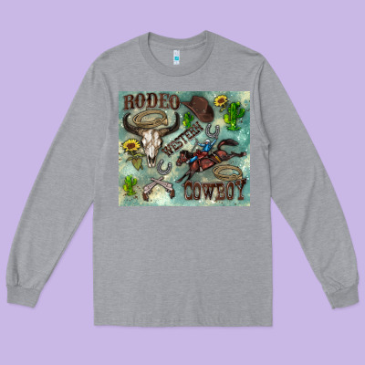 Country Western Long Sleeve Tee Designed By Zillion Design Studio