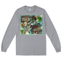 Heather Grey country western Long Sleeve Tee - Zillion Design Studio