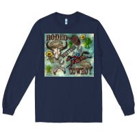 Navy country western Long Sleeve Tee - Zillion Design Studio