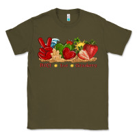 Peace Love Strawberry With Summer Classic Tee | Teevron