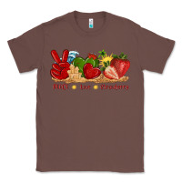 Chestnut peace love strawberry with summer Classic Tee - texasbilliewilder