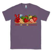 Lavender peace love strawberry with summer Classic Tee - texasbilliewilder