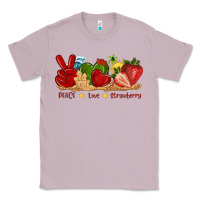 Lilac peace love strawberry with summer Classic Tee - texasbilliewilder