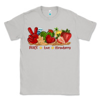 Moon Dust peace love strawberry with summer Classic Tee - texasbilliewilder