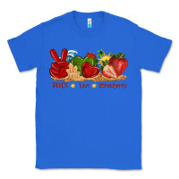 True Royal peace love strawberry with summer Classic Tee - texasbilliewilder
