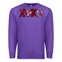 Purple xoxo Premium Sweatshirt - JahusDesignShop