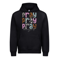 Black pray on it pray over it pray through it Urban Hoodie - NancyCooperArtShop