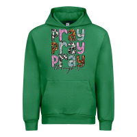 Emerald pray on it pray over it pray through it Urban Hoodie - NancyCooperArtShop
